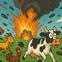 PLay Crazy Cow 3D now!